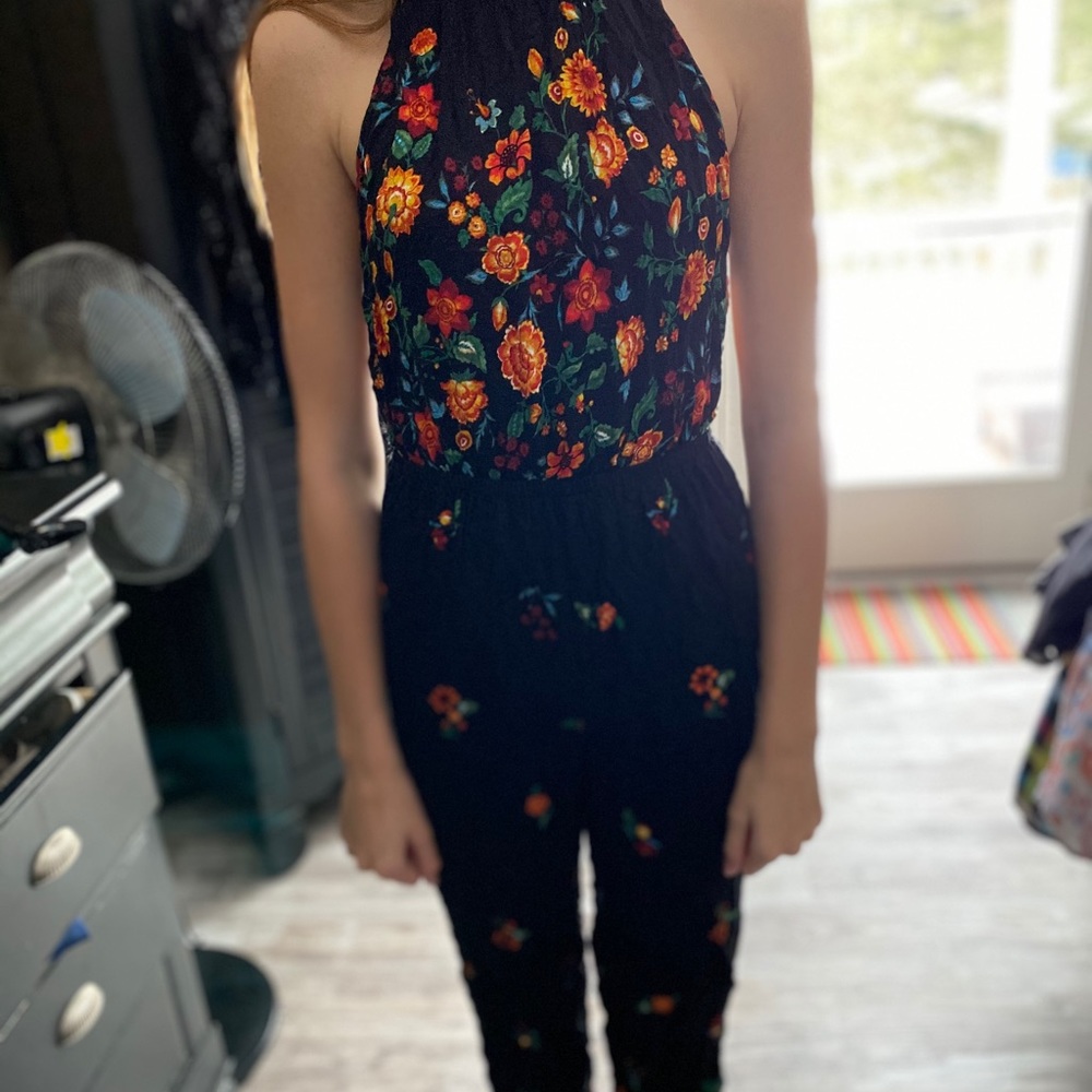 Cute backless romper